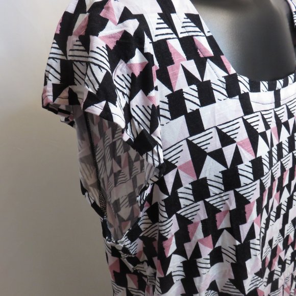 Ricki's: Black/Pink/White Blouse - Picture 5 of 7